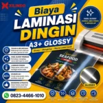 Biaya Laminasi Dingin A3+ Glossy