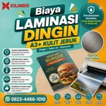 Biaya Laminasi Dingin A3+ Kulit Jeruk