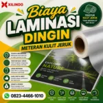 Biaya Laminasi Dingin Meteran Kulit Jeruk