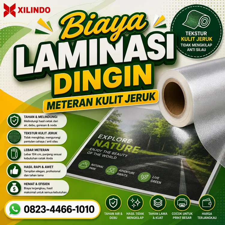Biaya Laminasi Dingin Meteran Kulit Jeruk Biaya Laminasi Dingin Meteran Kulit Jeruk - Gambar 1