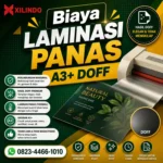 Biaya Laminasi Panas A3+ Doff