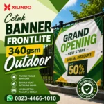 Cetak Banner Frontlite 340gsm Outdoor