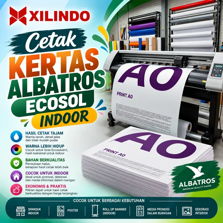 Cetak Kertas Albatros Ecosol Indoor Cetak Kertas Albatros Ecosol Indoor - Gambar 1