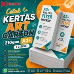 Cetak Kertas Art Carton 210gsm A3+ ( 2 sisi )