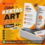Cetak Kertas Art Carton 230gsm A3+ ( 2 sisi )