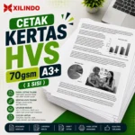 Cetak Kertas Hvs 70gsm A3+ ( 1 sisi )