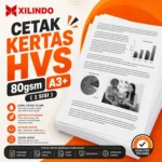 Cetak Kertas Hvs 80gsm A3+ ( 1 sisi )
