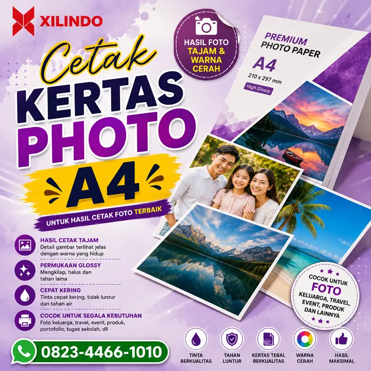 Cetak Kertas Photo A4 Cetak Kertas Photo A4 - Gambar 1