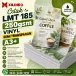 Cetak Kertas LMT 185 Vinyl Semi Transparan A3+