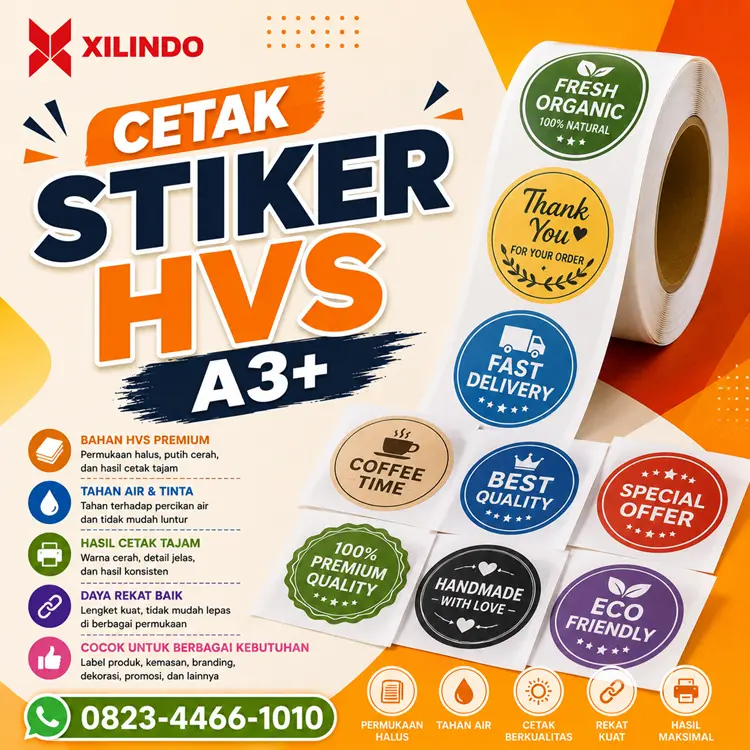 Cetak Stiker Hvs A3+ Cetak Stiker Hvs A3+ - Gambar 1