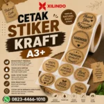 Cetak Stiker Kraft A3+