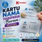Kartu Nama Transparan Buram