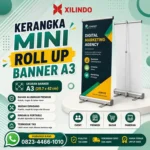 Kerangka Mini Roll Up Banner A3
