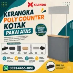 Kerangka Poly Counter Kotak Pakai Atas