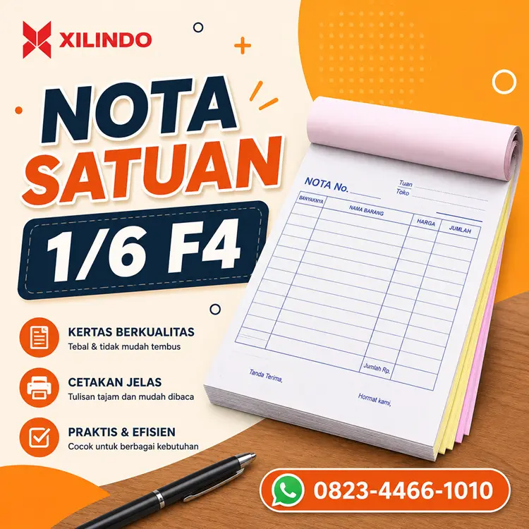 Nota Satuan 16 F4 Nota Satuan 1/6 F4 - Gambar 1