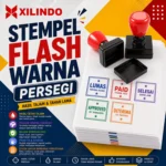 Stempel Flash Warna Persegi