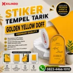 Stiker Tempel Tarik Golden Yellow Doff