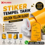 Stiker Tempel Tarik Golden Yellow Glossy