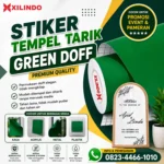 Stiker Tempel Tarik Green Doff