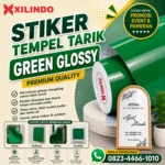 Stiker Tempel Tarik Green Glossy