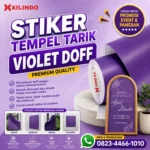 Stiker Tempel Tarik Violet Doff