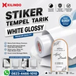 Stiker Tempel Tarik White Glossy